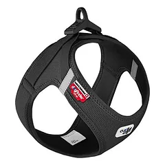 Curli Vest Clasp Air-Mesh petnešos šunims, juodos