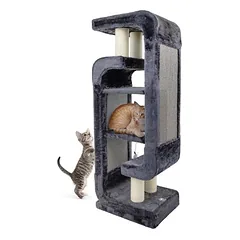 Canadian Cat Company guolis katėms OWEN, L 46 x B 34 x H 130 cm - antracito spalvos — 4 nuotrauka