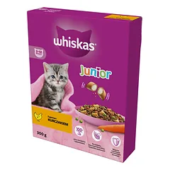 WHISKAS Junior 300 g sausas visavertis ėdalas su gardžia vištiena kačiukams