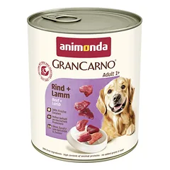 ANIMONDA Grancarno Adult Dog, skonis: jautiena + ėriena, 800 g