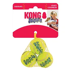 KONG Air Squeaker Tennis Ball Extra Small cypiantys teniso kamuoliukai šunims, XS, 3 vnt.