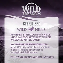 Wild Freedom Adult "Wild Hills" Sterilised su antiena – begrūdis sausas maistas katėms, 5 - 9,9 kg — 4 nuotrauka