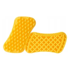 Šunų šepetys Medium Silicone Yellow — 3 nuotrauka
