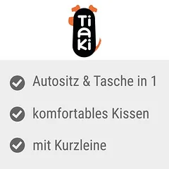 TIAKI 3 viename automobilinė sėdynė šunims, Labai mažiems < 4 kg — 4 nuotrauka