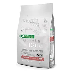 Jaunų (iki 4 mėn. amžiaus) baltakailių šunų sausas pašaras su lašiša, 1,5 kg — 4 nuotrauka