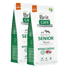 BRIT CARE Hypoallergenic Senior Lamb 2x12kg 
