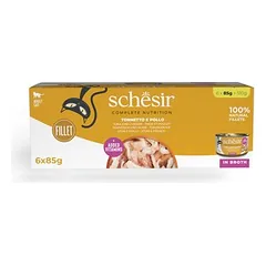 Schesir Complete Nutrition Filet sultinyje, drėgnas maistas katėms, ekonominė pakuotė 24 x 85 g — 3 nuotrauka