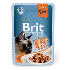 Brit Premium Cat Delicate konservai katėms su kalakutiena 24x85g
