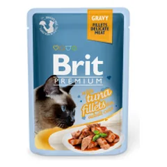 Brit Premium Cat Delicate filė padaže su tunu, drėgnas maistas katėms 85 g parduotuvėje petreon.lt