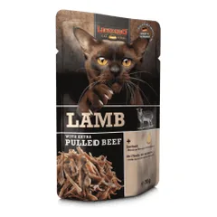 Leonardo Pulled Beef konservai su ėriena ir plėšyta jautiena katėms - Pet24