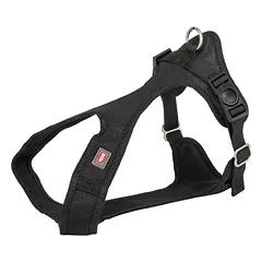 TRIXIE Comfort Soft touring petnešos, XXS-XS 28-40cm/15mm, juodos