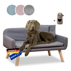Rohrschneider Gepolstertes Hundesofa mit Holzbeinen