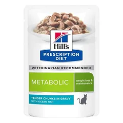 Hill's Prescription Diet Metabolic su jūros žuvimi, drėgnas maistas katėms — 2 nuotrauka