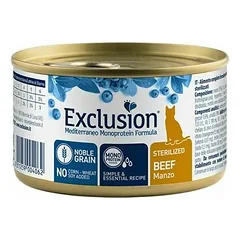 Exclusion Mediterraneo Cat Sterilised Beef 85 g