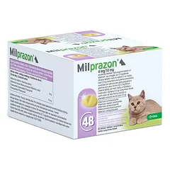 Milprazon tabletės nuo kirminų mažoms katėms ir kačiukams nuo 0,5 kg, 1 tabl. nuotrauka