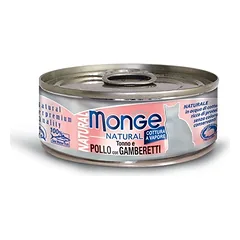 Monge konservai katėms su tunu, vištiena ir krevetėmis 12x80g