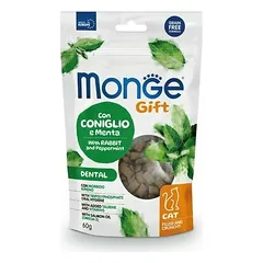 Monge Cat Gift Filled and Crunchy Dental Adult with Rabbit and Peppermint 60 g