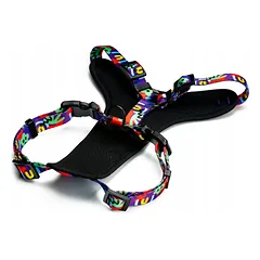 Reguliuojamos petnešos šunims ir katėms S Guard Comfort 4Funky | Neon Bloom — 4 nuotrauka