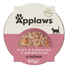 APPLAWS Katėms tunas su krevetėmis 60g