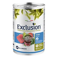 Exclusion Mediterraneo konservai šunims su tunu 6 x 400 g