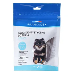 Francodex Dental Chews 15 vnt. - dantų skanėstai labai mažiems šunims, šalinantys apnašas ir blogą kvapą. nuotrauka