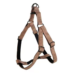 Flamingo Step&Go Deluxe pakinktai - įlipami pakinktai šunims, pagaminti iš ekologiškos odos, su neopreno pamušalu, Brązowe / L — 2 nuotrauka