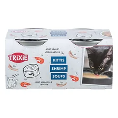 TRIXIE Sriuba katėms su vištiena ir krevetėmis, 4 × 80 g (pak.4)