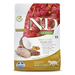 FARMINA N&D QUINOA - CAT Dry SKIN&COAT Quail&Coconut ADULT 300 g