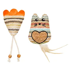 Quapas! Žaislas katėms kačiukas ir pėdutė, 2x7x9 cm