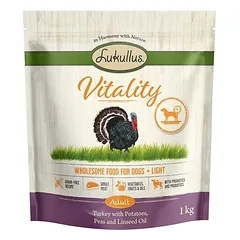 Lukullus Vitality Light (begrūdis), sausas maistas šunims, < 1,4 kg — 2 nuotrauka