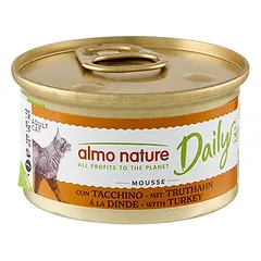 Almo Nature Daily Mousse Kalakutienos paštetas suaugusiems katėms, 85 g