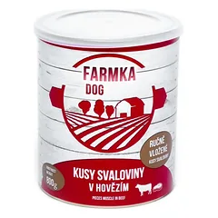 FARMKA dog su raumeniniu skardine 800 g