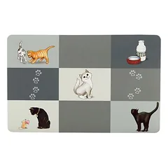 Trixie kilimėlis po dubenėliu Patchwork Cat