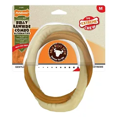 Nylabone Extreme Bully Stick Ring - patvarus šuns kramtomasis žaislas, jautienos penio skonio