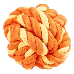 Duvo+ Zahnpflegeball aus Sweaterstoff orange/gelb