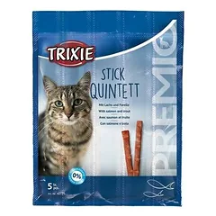 Trixie Premio Quadro Sticks Anti Hairball Salmon and Trout 25 g
