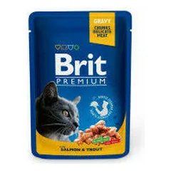 Brit Premium Salmon & Trout 100 g - konservi kaķiem — 2 nuotrauka