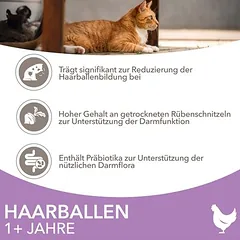 IAMS Advanced Nutrition Hairball su vištiena, sausas maistas katėms, > 10 kg — 5 nuotrauka