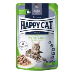 Happy Cat guliašas katėms su ėriena WeideLamm, 85 g nuotrauka