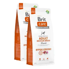 BRIT CARE Dog Hypoallergenic Adult Medium Breed Lamb 2x12kg