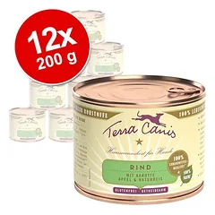Terra Canis drėgnas maistas šunims, ekonominė pakuotė 12 x 200 g