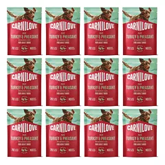 CARNILOVE Dog Pouch Turkey and Pheasant 12x300g šlapias maistas su kalakutiena ir fazanu suaugusiems šunims