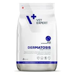 VETEXPERT Veterinary Diet Dermatosis Rabbit & Potato dietinis sausas pašaras šunims, 2 kg