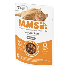 IAMS Delights konservai vyresnėms katėms su vištiena, 85 g