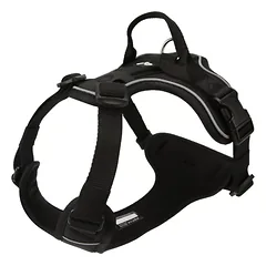 Quapas! Petnešos Ultra, S, kaklas 36-48 cm, krūtinė 45-64 cm, juodos