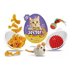 Joy & Toy Cat Snack Surprise, skanėstai katėms, plonos drožlės su vištiena — 2 nuotrauka