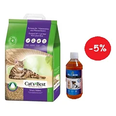 JRS Cats Best Nature Gold 10l / 5kg + LAB V Lašišų aliejus šunims ir katėms 250ml