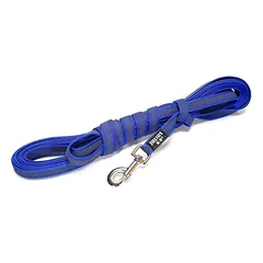 Julius K9 Color & Gray Supergrip pavadėlis su rankena mėlynas - treniruočių pavadėlis su rankena, mėlynas, neslystantis