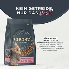 Encore Cat su vištiena ir lašiša, sausas maistas katėms — 4 nuotrauka