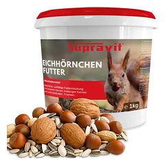 Supravit Eichhörnchen Futter - Artgerechte Mischung mit Schale